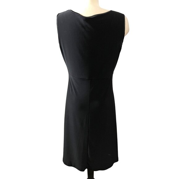 Satin Chic Bouncy Black Cocktail Dress Sz Medium (10/12) by Coldwater Creek Wome - Picture 7 of 10